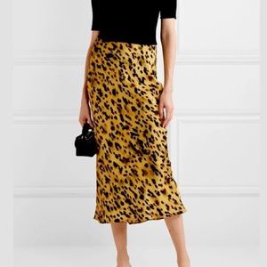 Anine Bing Yellow Midi Skirt